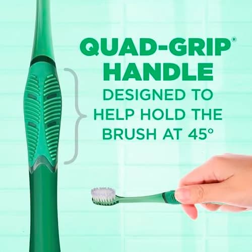 GUM Deep Clean Technique Soft Toothbrush 6 Pack | Compact Head, Ergonomic Quad Grip Handle thumbnail 4
