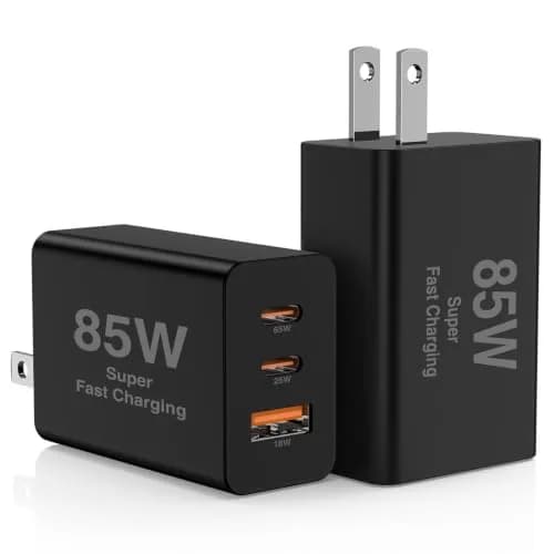 Hzevn 2Pack 85W USB C Wall Charger Block with 3 Ports | Super Fast Charging for MacBook & iPhone thumbnail 1