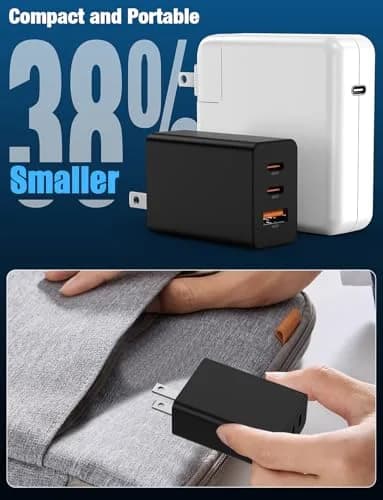 Hzevn 2Pack 85W USB C Wall Charger Block with 3 Ports | Super Fast Charging for MacBook & iPhone thumbnail 5