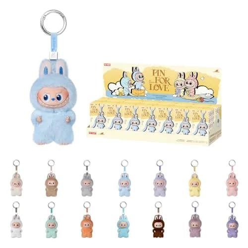 POP MART THE MONSTER PIN FOR LOVE SERIES Blind Box Whole Set | 14 Vinyl Plush Pendants thumbnail 1