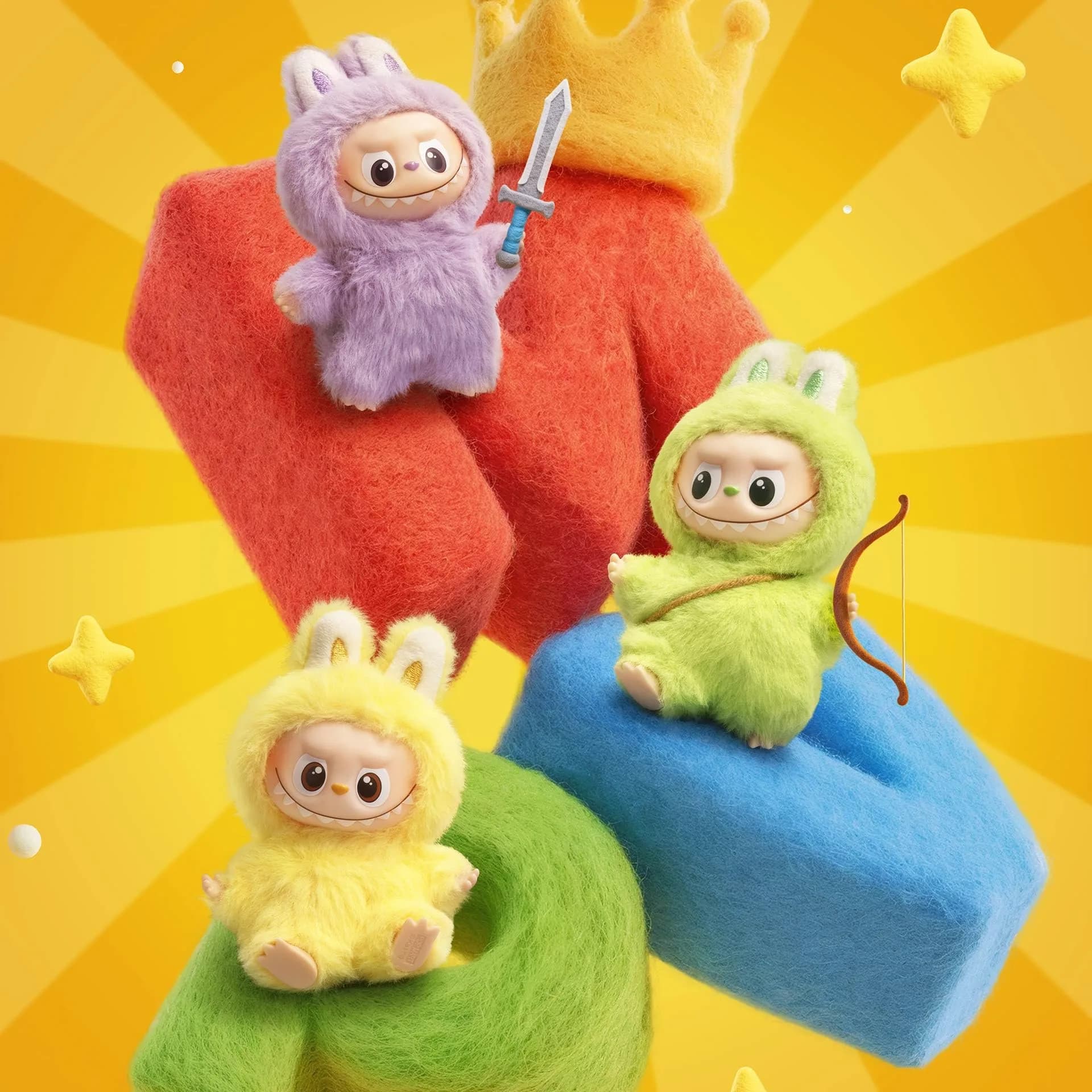 POP MART THE MONSTER PIN FOR LOVE SERIES Blind Box Whole Set | 14 Vinyl Plush Pendants - view 3