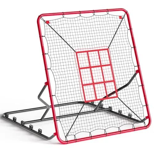 EcoSummer Baseball Rebounder Net 4x4.5Ft | Heavy Duty UV-Resistant Solo Practice Trainer thumbnail 1