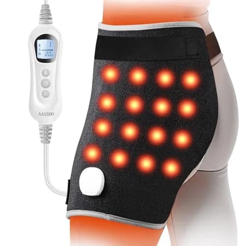 AASSOO Graphene Hip Heating Pad for Sciatica Pain Relief 18.5" x 16" | Fast Heating & Auto-Off thumbnail 1