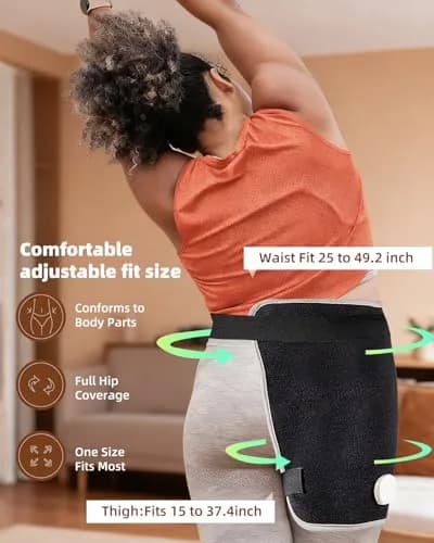 AASSOO Graphene Hip Heating Pad for Sciatica Pain Relief 18.5" x 16" | Fast Heating & Auto-Off thumbnail 2