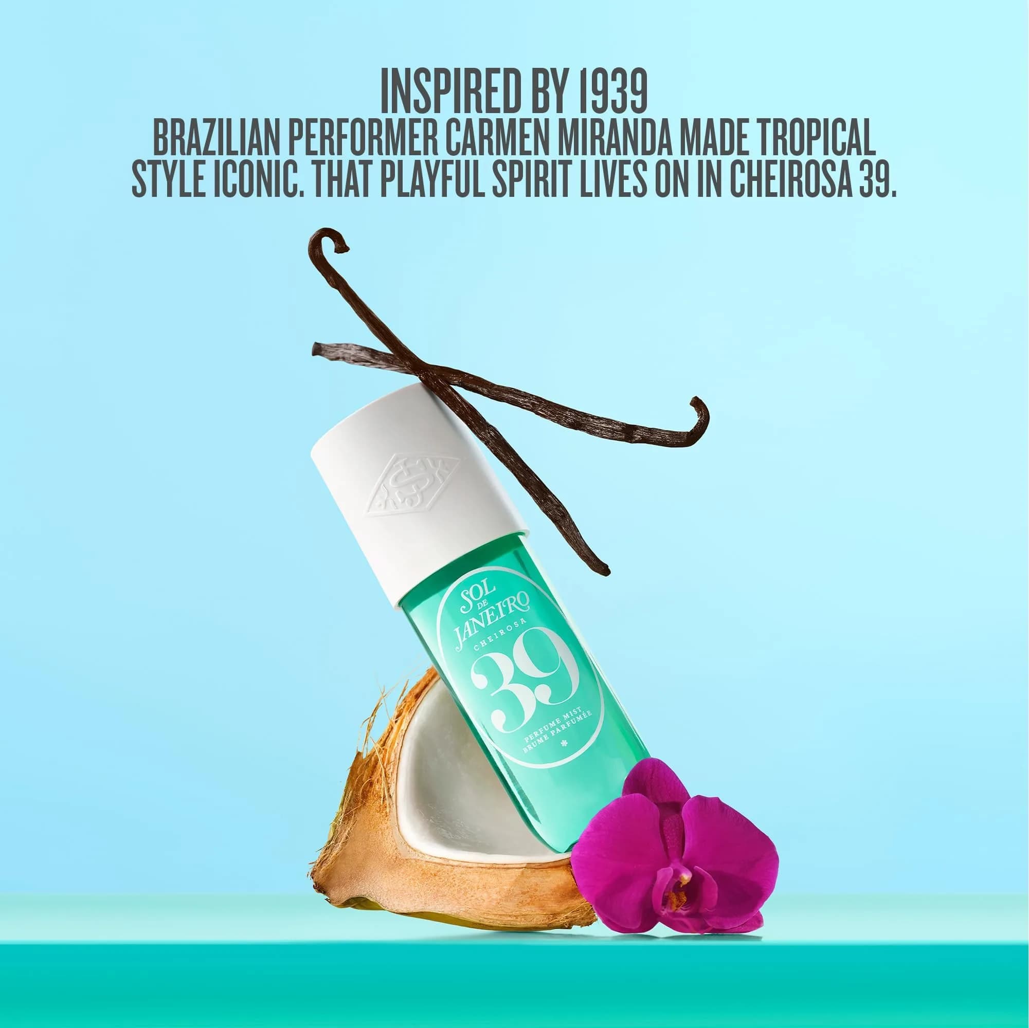 Sol de Janeiro Cheirosa 39 Limited Edition Hair & Body Fragrance Mist Travel Size 90mL (3.0 fl oz) | Coconut Cream & Tropical Orchid Scent - view 7