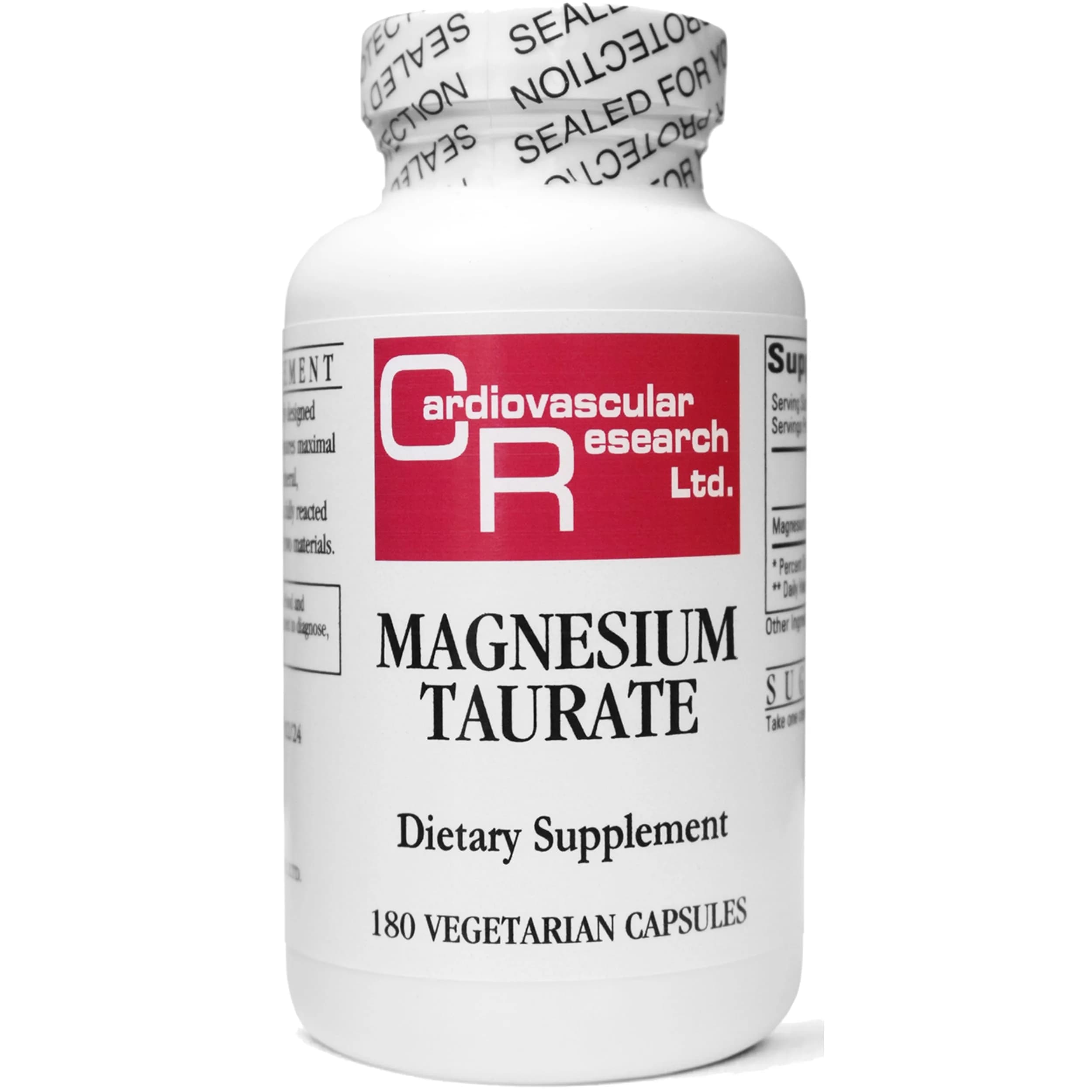 Cardiovascular Research Magnesium Taurate 125 mg 180 Capsules | Supports Heart & Muscle Function — Capsule