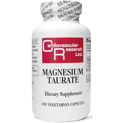 Cardiovascular Research Magnesium Taurate 125 mg 180 Capsules | Supports Heart & Muscle Function thumbnail 1