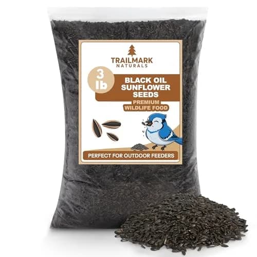 Trailmark Naturals 3 lb Black Oil Sunflower Seeds for Birds | Premium USA Wildlife & Backyard Feeders thumbnail 1