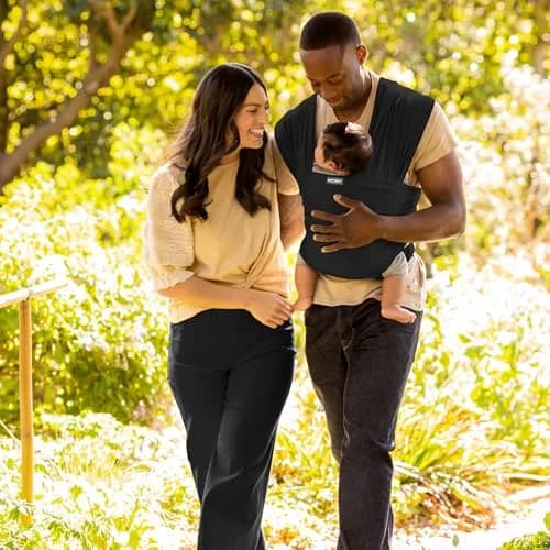 Moby Baby Wrap Carrier for Newborns & Toddlers 8-33lbs | Adjustable & Lightweight thumbnail 4
