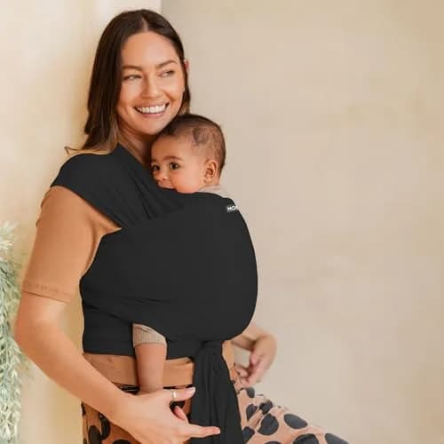 Moby Baby Wrap Carrier for Newborns & Toddlers 8-33lbs | Adjustable & Lightweight thumbnail 3