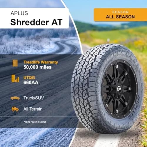 Aplus Shredder A/T All Terrain 235/70R16 106T Light Truck Tire | Off-Road Traction & Highway Comfort thumbnail 5
