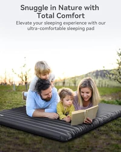 Hikenture Double Sleeping Pad, 4-in Thick Camping Mattress | Bed-like Comfort for 2 in India thumbnail 7