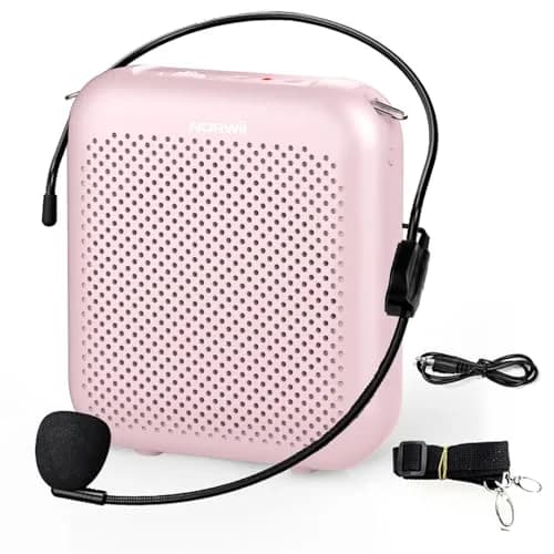 Norwii Portable Voice Amplifier with Wired Microphone Headset & 4000mAh Battery | 10W Loud Clear Sound thumbnail 1