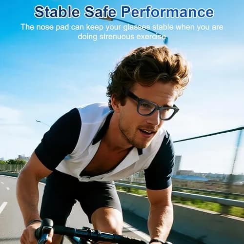 RCstyle Black Silicone Nose Pads for Ray-Ban Meta Wayfarer Gen 2/1 Smart Glasses | Anti-Slip Clip-on Fit thumbnail 5