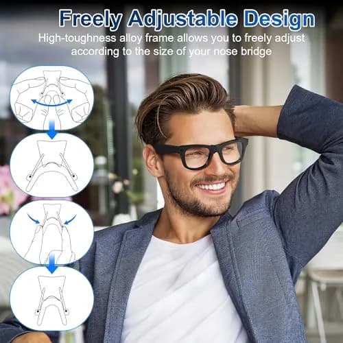 RCstyle Black Silicone Nose Pads for Ray-Ban Meta Wayfarer Gen 2/1 Smart Glasses | Anti-Slip Clip-on Fit thumbnail 2