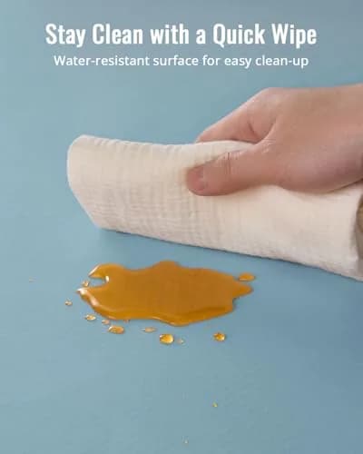 Blissful Diary Baby Splat Mat 129cm x 129cm (50.4" x 50.4") | Waterproof & Anti-Slip Floor Protector for High Chairs, Playtime & Crafts thumbnail 6