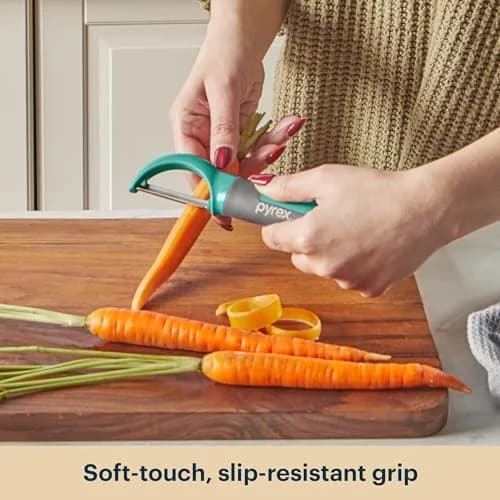 Pyrex 22-Piece Kitchen Utensil Set with Soft-Touch Handles & Heat-Resistant Tools | 22-Piece Set, Teal thumbnail 2