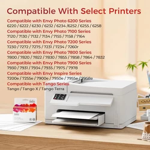 ejet 64XL Black Ink Cartridge 2 Pack | Compatible for HP Envy Photo & Inspire Series thumbnail 2