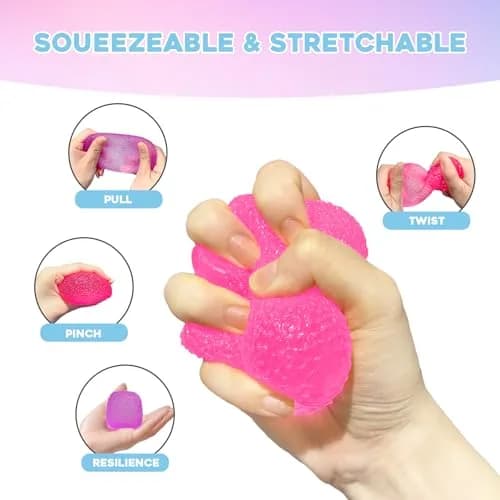 AuraGlaze Gumdrop Squishy Stress Ball 5.5 cm (2.2 in) | Non-Toxic Silicone for Kids & Adults thumbnail 3