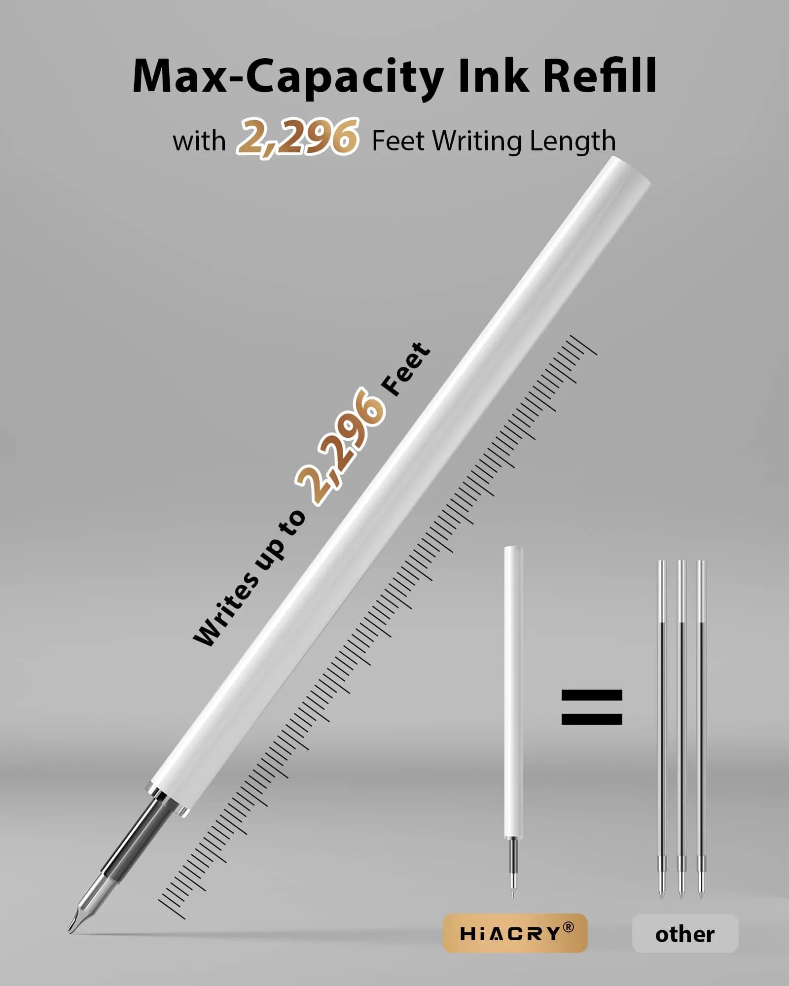 Hiacry Gel Pens 0.7mm Medium Point 8-Pack | Smooth Writing Fidget Pens, Stress Relief, No Smear, No Bleed, Journaling, Note Taking, Work, School, Office, Students & Adults - view 6