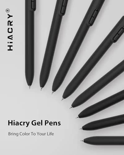 Hiacry Gel Pens 0.7mm Medium Point 8-Pack | Smooth Writing Fidget Pens, Stress Relief, No Smear, No Bleed, Journaling, Note Taking, Work, School, Office, Students & Adults thumbnail 7