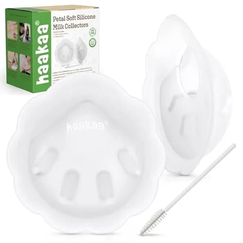 haakaa Petal Soft Silicone Milk Collector (2PCS) | BPA-Free, Leak-Free, Discreet Fit thumbnail 1