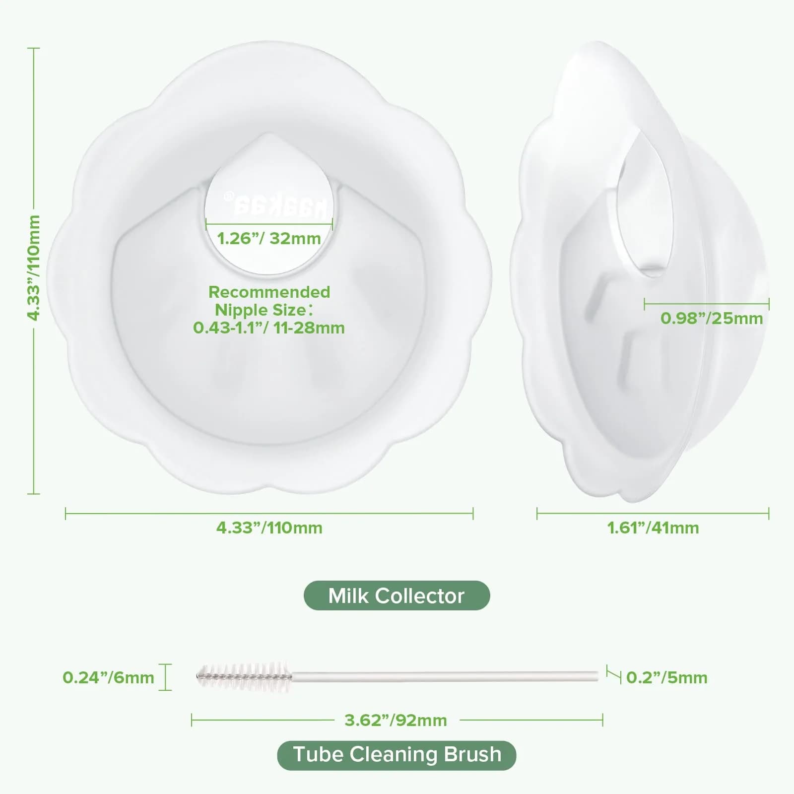 haakaa Petal Soft Silicone Milk Collector (2PCS) | BPA-Free, Leak-Free, Discreet Fit - view 9