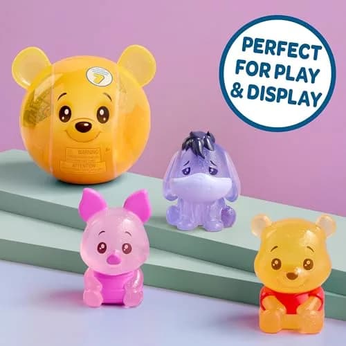 Just Play Disney Winnie the Pooh Bear-y Cute Jelly Figures 3-Pack | Squishy, Glittery, Collectible Toy for Kids 2+ thumbnail 5