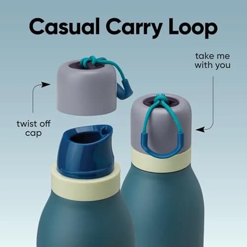 Owala FreeSip Twist Stainless Steel Water Bottle 24 oz Denim | Double-Walled Insulated, Leak-Proof, BPA-Free thumbnail 4