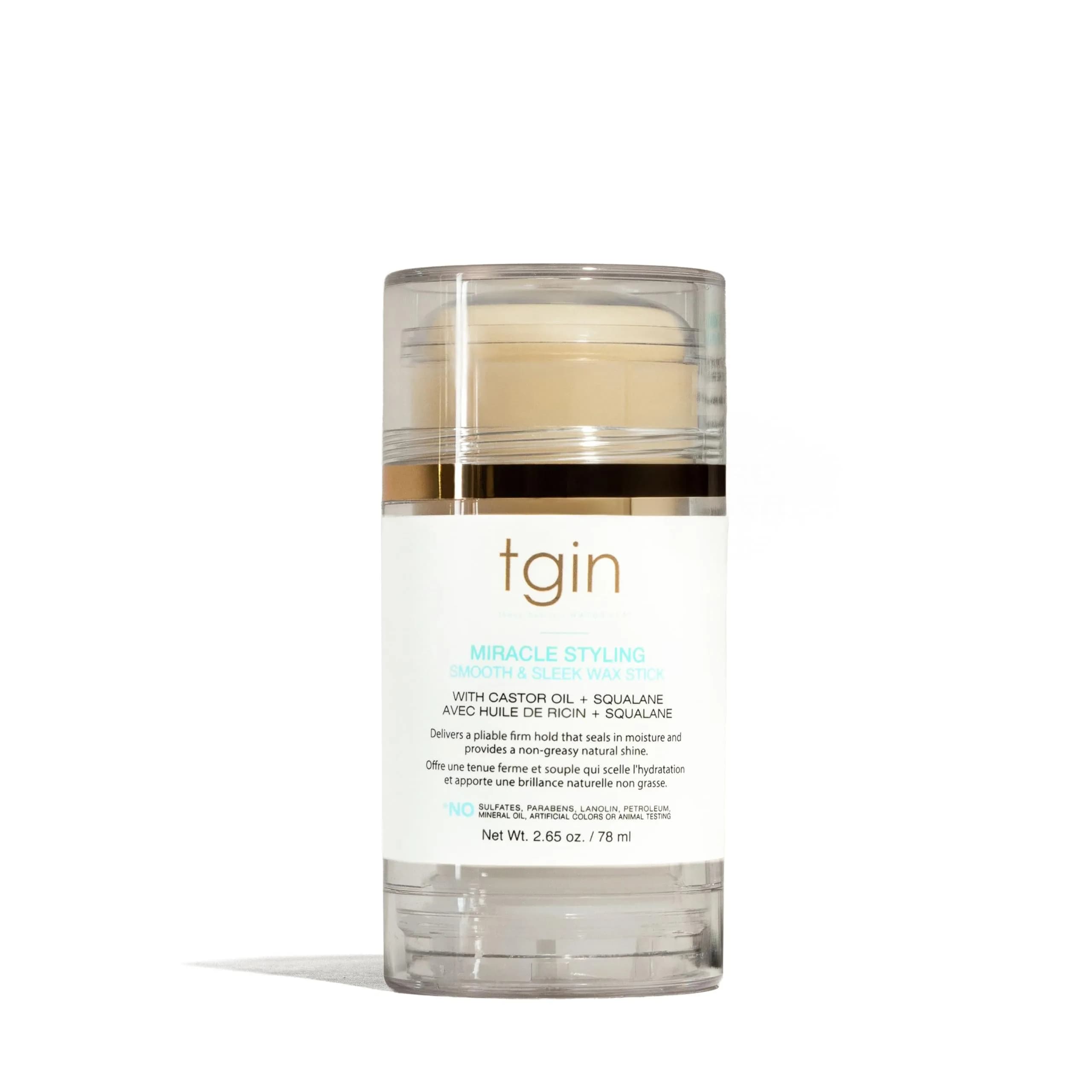 Thank God It's Natural tgin Smooth & Sleek Wax Stick 2.7 oz | Controls Frizz & Flyaways, Touchable Shine