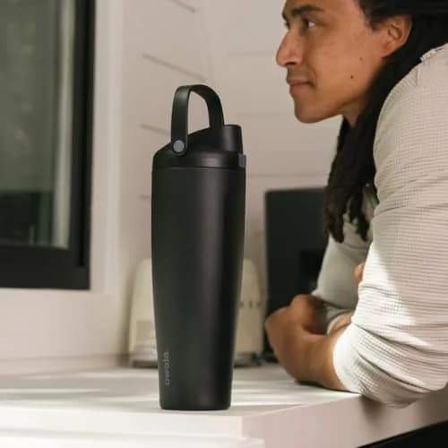 Owala FreeSip Sway Stainless Steel Water Bottle 40 oz Dreamy Field | Insulated & Leak-Proof for Daily Use thumbnail 7