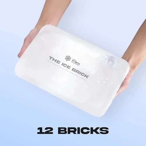 THE POD COMPANY 12-Pack Ice Brick 3 lb | Long-Lasting Cold Plunge Reusable Ice Blocks thumbnail 6
