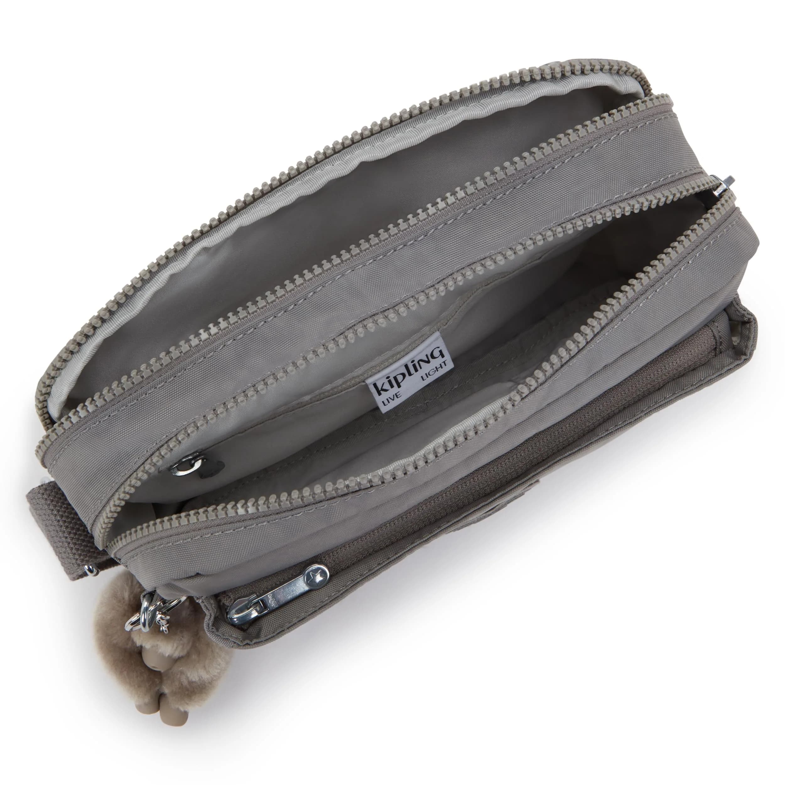 Kipling Abanu Medium Crossbody Bag 25cm (9.5"L x 6.75"H x 3.5"D) | Lightweight Nylon Multi-Compartment Bag - view 3