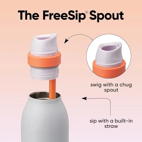 Owala FreeSip Twist Stainless Steel Water Bottle 24 oz Beach House | Double-Walled Insulated, Leak-Proof, BPA-Free thumbnail 2