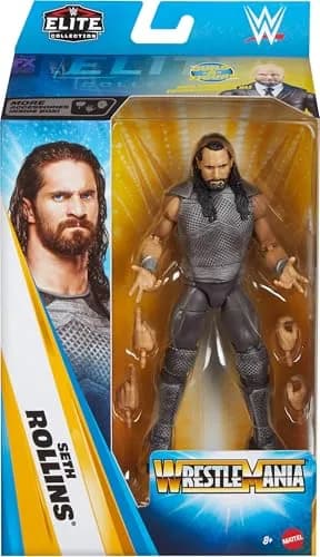 Mattel WWE Elite Collection Seth Rollins Action Figure & Accessories | Authentic WWE Superstar Toy for Kids & Collectors thumbnail 2