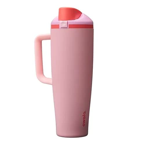 Owala FreeSip Tumbler 40 oz Stainless Steel Water Bottle Angel Food Cake | Double-Wall Insulated, Leak-Proof, 24-Hour Cold thumbnail 1