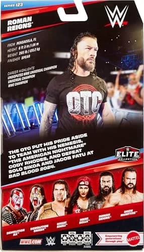 Mattel WWE Elite Roman Reigns Action Figure & Accessories | 6-inch Collectible with Articulation & Accessories thumbnail 6