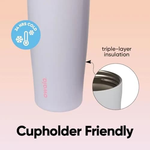 Owala FreeSip Sway Stainless Steel Water Bottle 40 oz Beach House | Triple-Layer Insulated, Leak-Proof, BPA-Free thumbnail 4