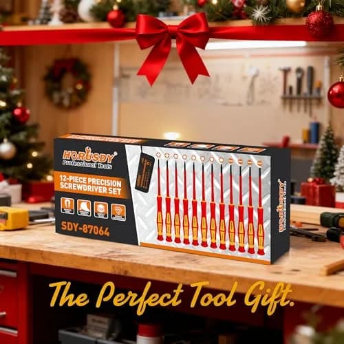 HORUSDY 12-Piece Precision Screwdriver Set | 1000V Insulated, Magnetic Tips & Rotatable Cap for Electronics & Electrical Work thumbnail 9