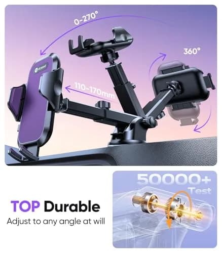 VICSEED Stable Car Phone Holder [Upgraded Strongest Suction, Won't Break] | Universal 4-7 inch Smartphone Compatibility thumbnail 6