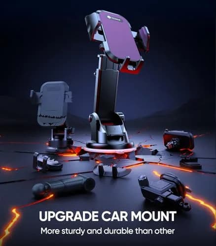 VICSEED Stable Car Phone Holder [Upgraded Strongest Suction, Won't Break] | Universal 4-7 inch Smartphone Compatibility thumbnail 8
