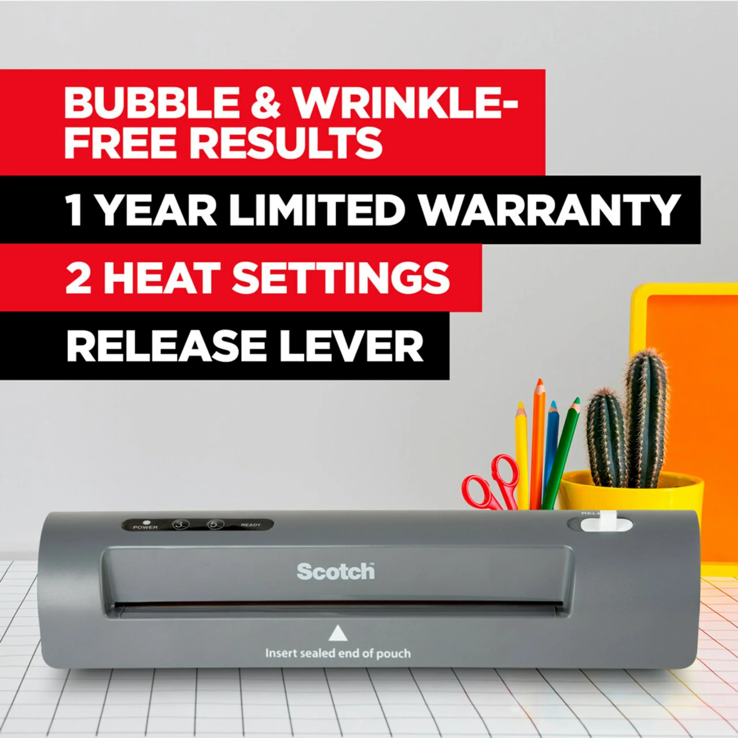 Scotch Thermal Laminator, 2 Roller System for Professional Finish | Smooth Ink Flow - view 2