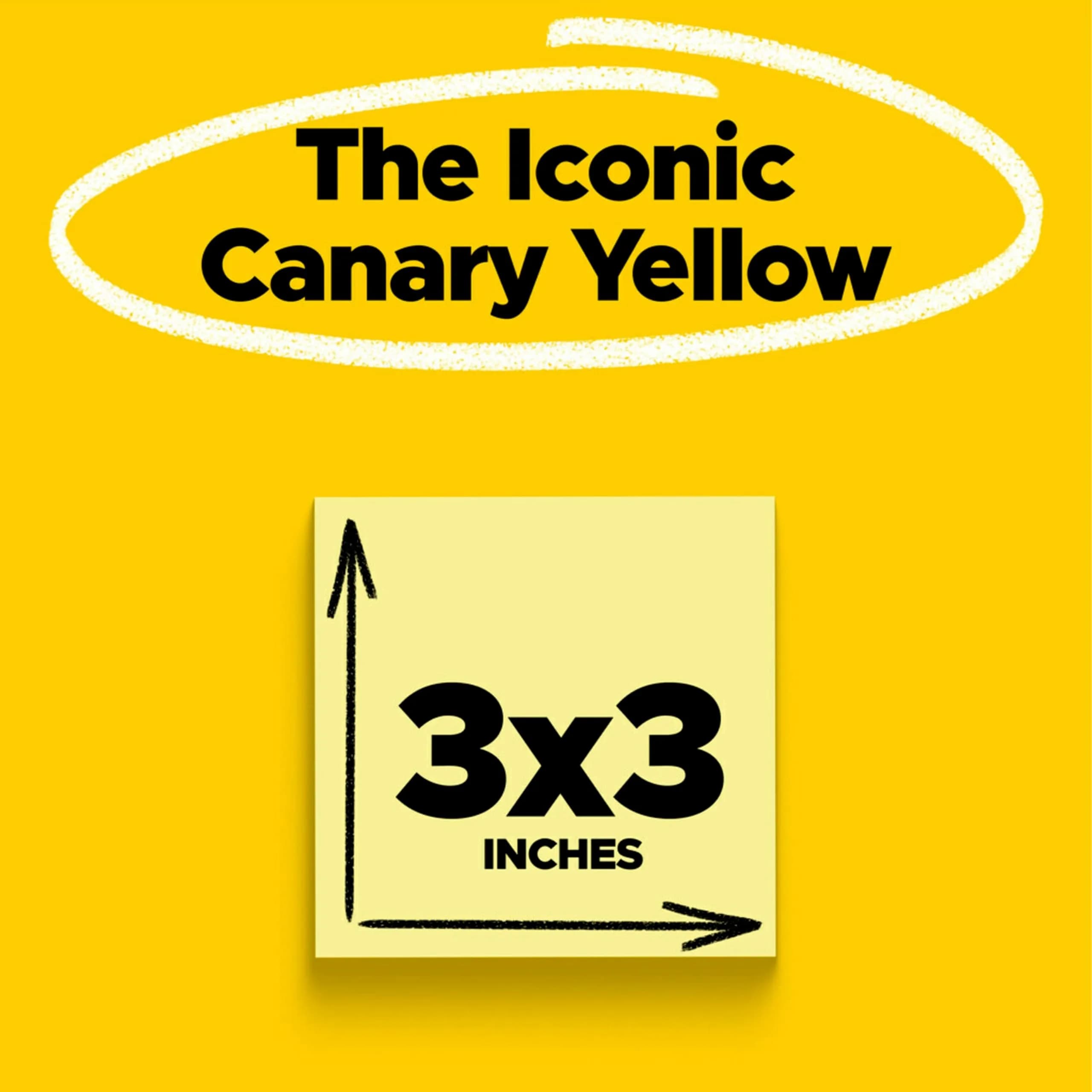 Post-it Notes 3 in x 3 in | Bulk Pack Self-Stick Notes - view 3