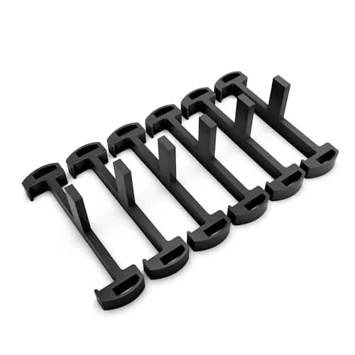 HTOH Black Plastic Clip for 2 Inch Linear Shower Drain | 6 Pcs thumbnail 1
