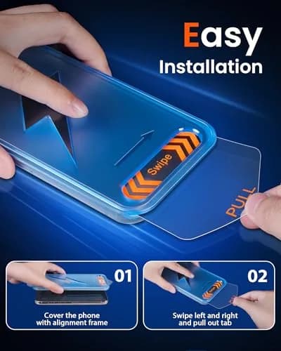 Mkeke for iPhone 17 Pro Screen Protector 3 Pack 6.3 Inch | Military-Grade Drop & Impact Protection thumbnail 5