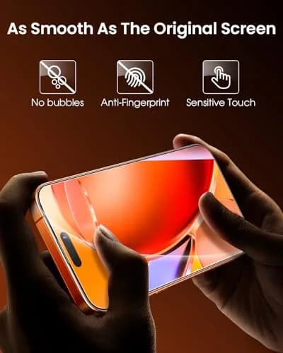 Mkeke for iPhone 17 Pro Screen Protector 3 Pack 6.3 Inch | Military-Grade Drop & Impact Protection thumbnail 7