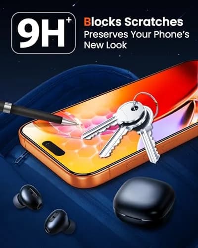 Mkeke for iPhone 17 Pro Screen Protector 3 Pack 6.3 Inch | Military-Grade Drop & Impact Protection thumbnail 3