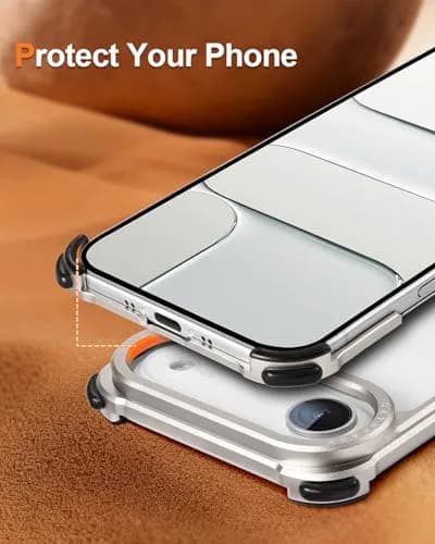 OATSBASF Metal Bumper Case for iPhone Air 6.5 inch (16.5 cm) | MagSafe Compatible, Shockproof Aluminum Frame thumbnail 7