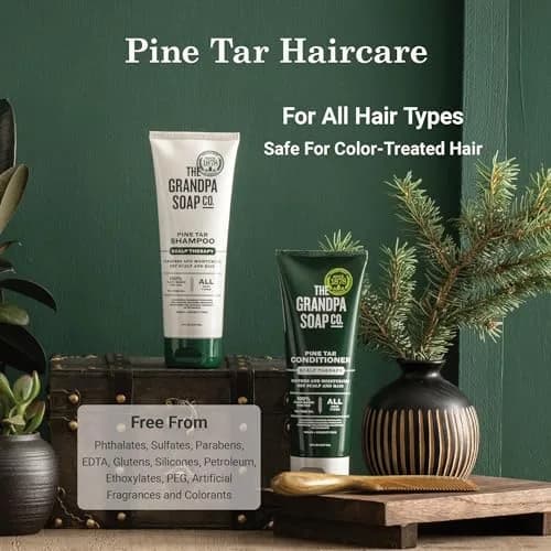 Grandpa's Pine Tar Conditioner 8 Fl Oz | Soothes & Moisturizes Dry Scalp, Vegan, Sulfates & Parabens Free thumbnail 2