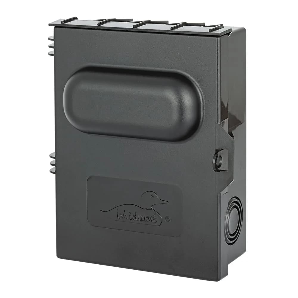 Midwest P065P1P 60A Non-Fusible AC Disconnect | Outdoor Weatherproof Safety Switch — Grey